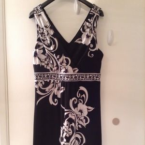 White House Black Market Floral & Scroll Dress